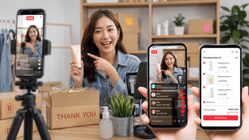 44% Pembeli E-Commerce RI Belanja Lewat Video Commerce, UMKM Wajib Coba 2 44% Pembeli E-Commerce RI Belanja Lewat Video Commerce, UMKM Wajib Coba