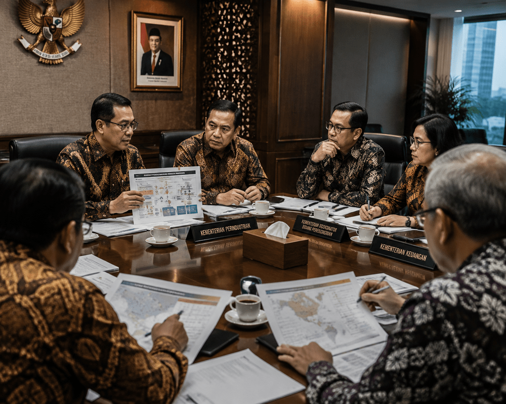 Rapat koordinasi lintas 27 kementerian dan lembaga dalam harmonisasi program pemberdayaan Prokesra Produktif.