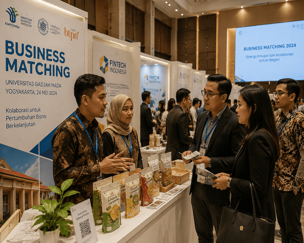 Suasana temu bisnis Bursa Wirausaha Unggulan mempertemukan UMKM dengan mitra pembiayaan dan perbankan.